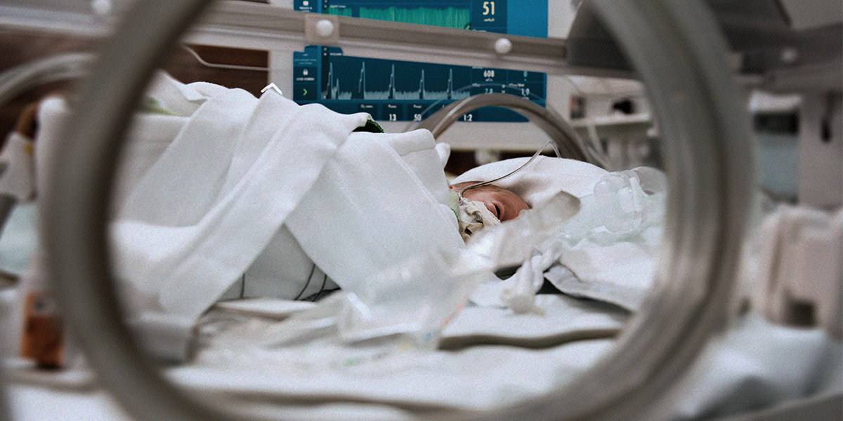 Baby in the incubator