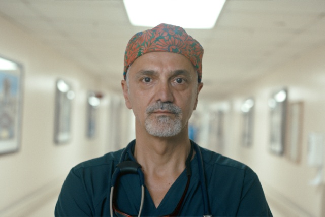 Doctor with a colorful cap