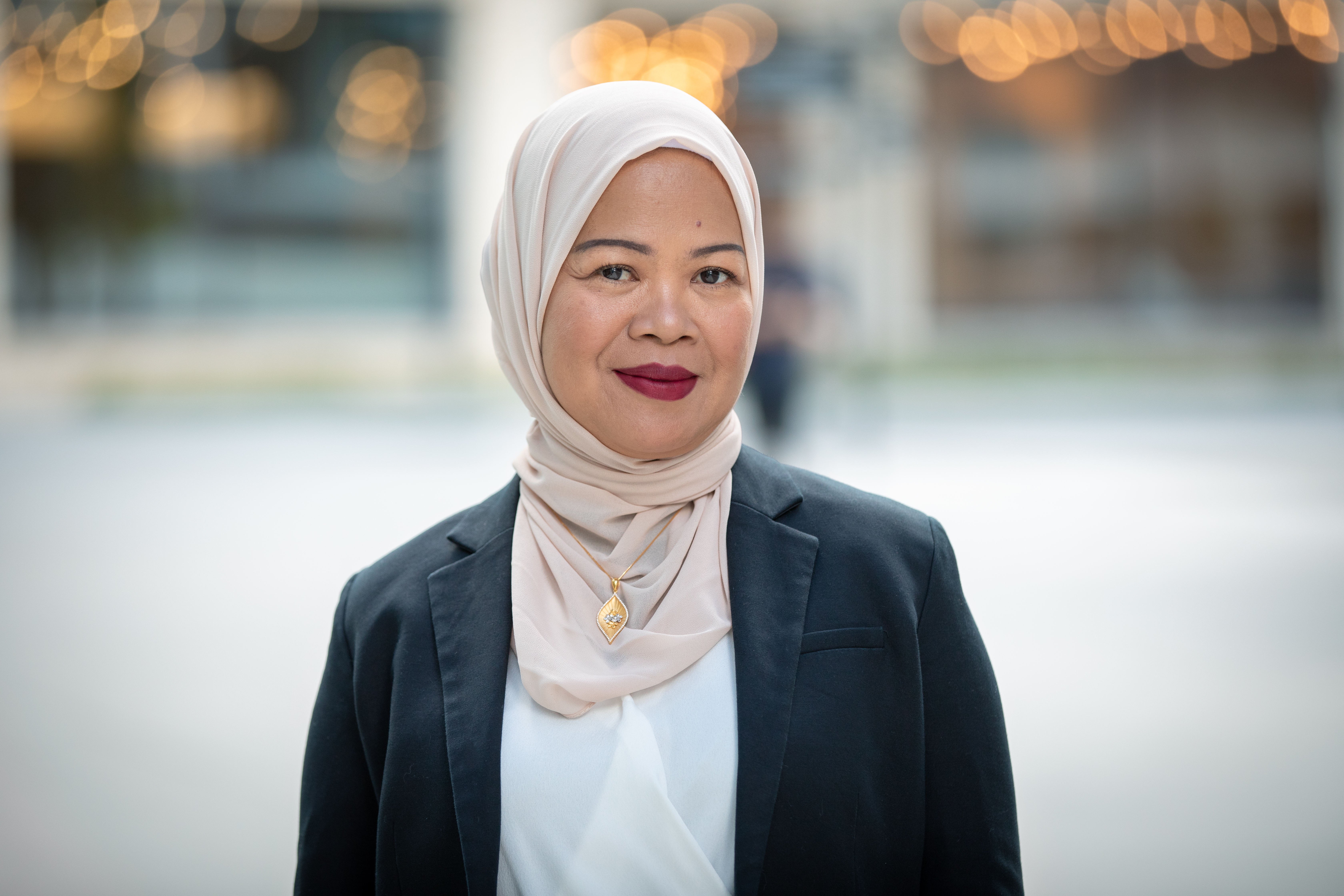 Woman in hijab smiling Woman in hijab smiling