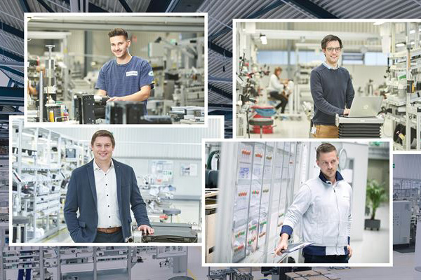 Men in various environments of work