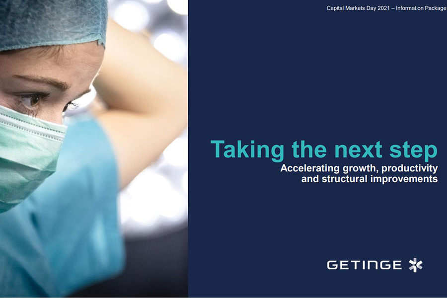 Getinge Capital Markets Day 2021 information package Getinge Capital Markets Day 2021 information package