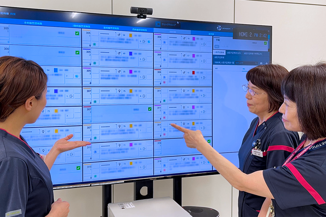 Hospital staff working with INSIGHT to increase bed management