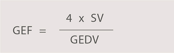 Ejection fraction formula