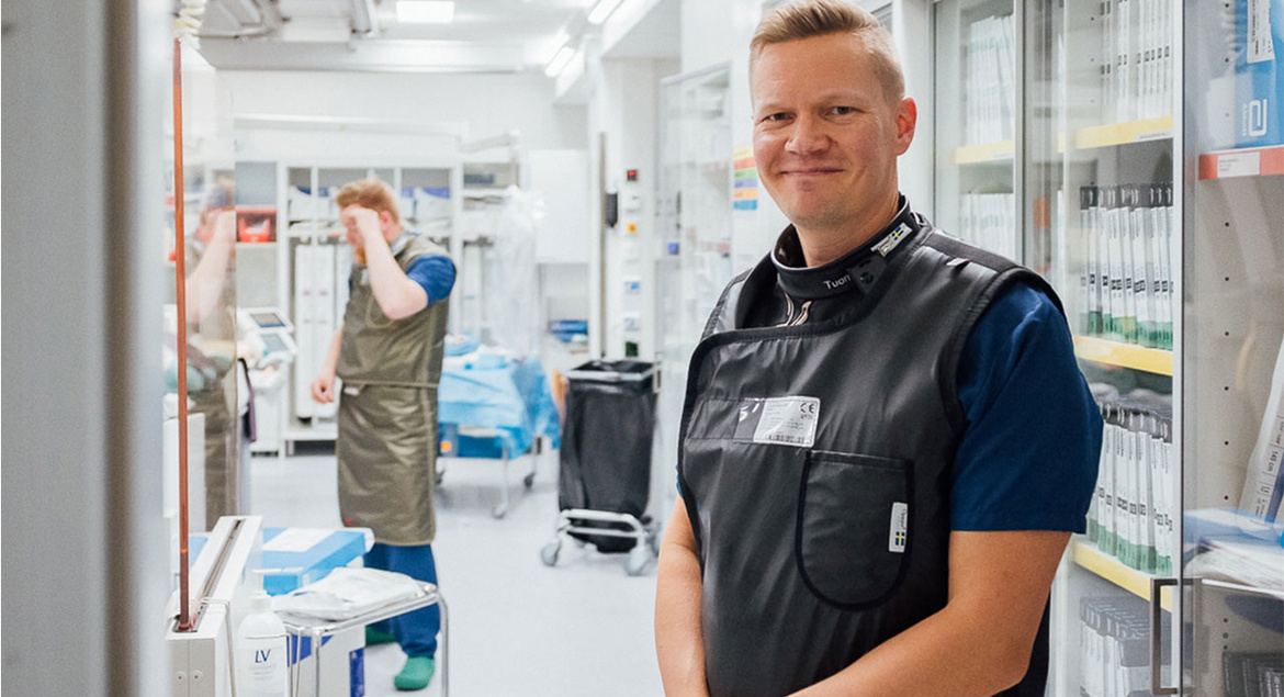 Picture of Dr. Tuomas Rissanen, Chief Physician at the Heart Centre in Joensuu.