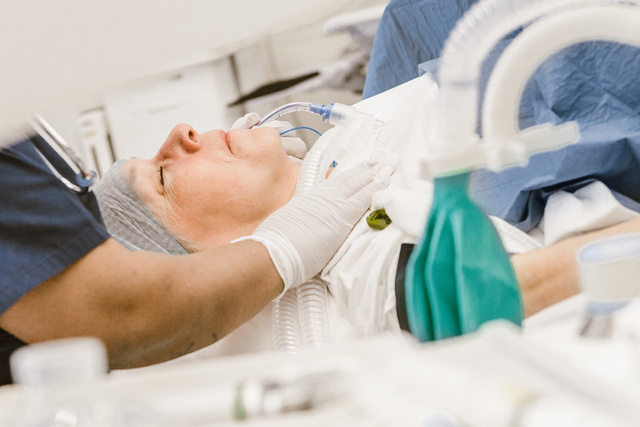 Patient under anesthesia