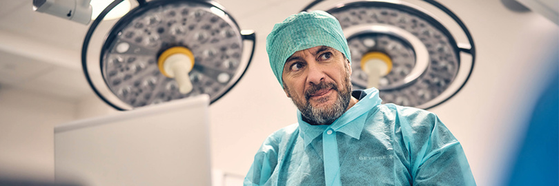 Service technician in the OR