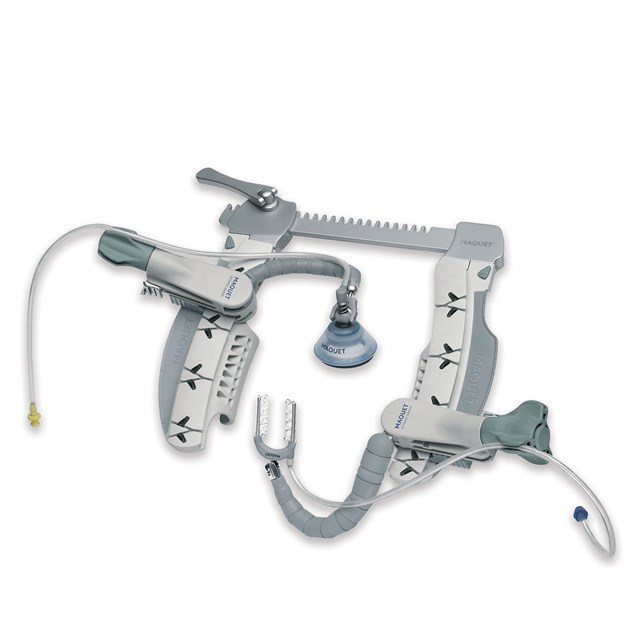 Acrobat-i Positioner designed to securely lift the heart during off-pump coronary artery bypass surgery to position and access target vessls