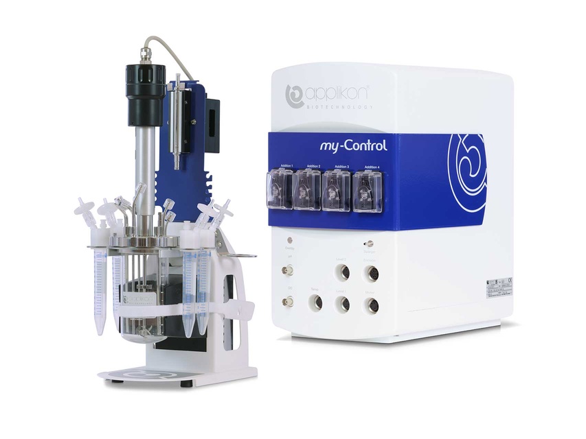 The Applikon my-Control with stirred tank bioreactor