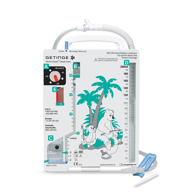 Atrium Oasis Pediatric Dry Suction Water Seal Chest Drain