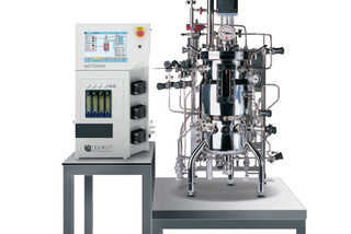 The BioBench 15 liter benchtop stainless steel bioreactor with ez2-Control