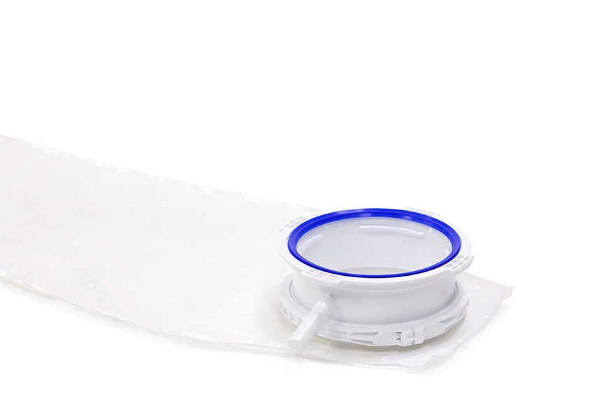 Sleeveless DPTE-BetaBag in Tyvek with the beta part open