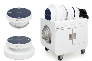 Wireless integrity testers for DPTE® Alpha ports and Beta containers ensuring safe production and process control.