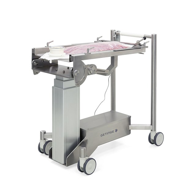 Getinge DPTE® Transfer Trolley with a 105 DPTE-BetaBag® Tyvek filled with components