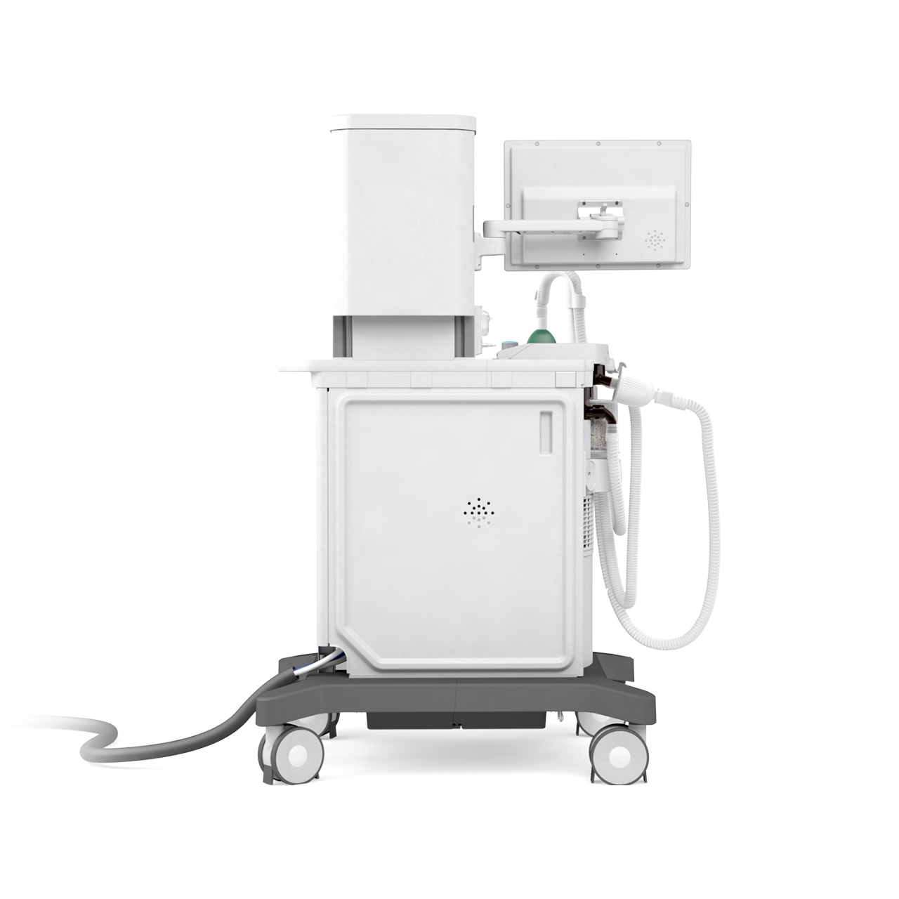 Our compact anesthesia machine, Getinge Flow-c , offers cable management without clutter designed for the crowded OR