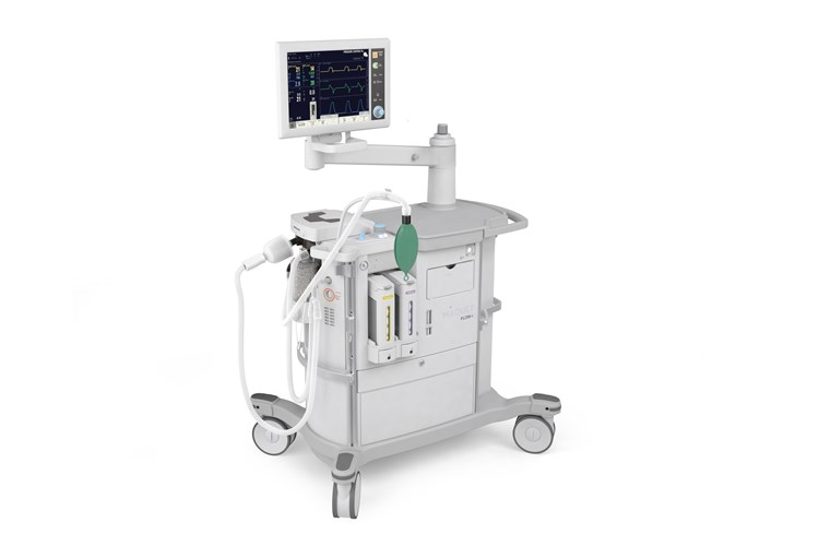 Flow-i anesthesia machine height adjustable