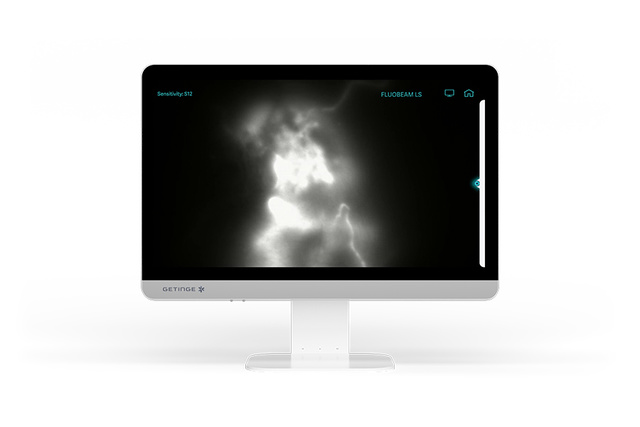 Getinge fluobeam ls, fluorescence imaging device, fluorescence camera, autofluorescence camera, fluoptics camera, sln detection