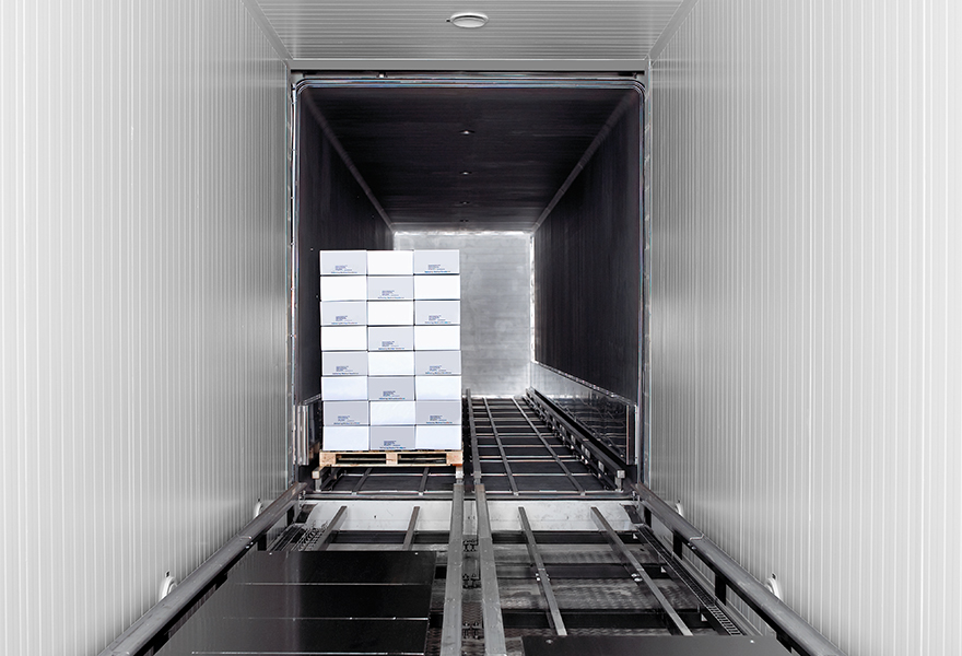 Getinge’s automatic pallet transfer system Getinge’s automatic pallet transfer system