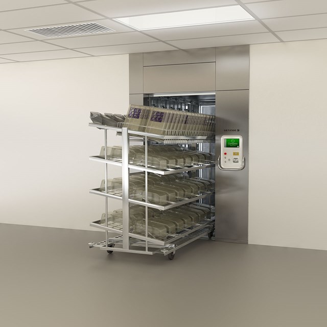 Cage and Rack washer 9122EW for Biomedical Research with full load rack 