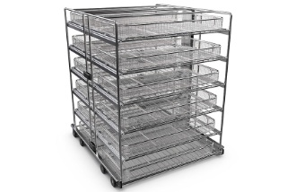 Getinge 6-level wash cart for up to 12 DIN trays 