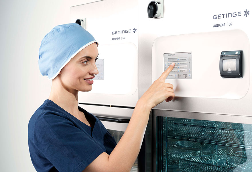 Getinge Aquadis 56 Washer-Disinfector with centric intuitive user-interface Getinge Aquadis 56 Washer-Disinfector with centric intuitive user-interface