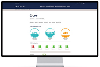 Getinge CMS is a central dosing system that can provide online monitoring for status and alarm purposes