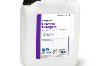 Getinge Clean Universal Detergent is a mild low foaming, non-abrasive, alkaline based cleaner.