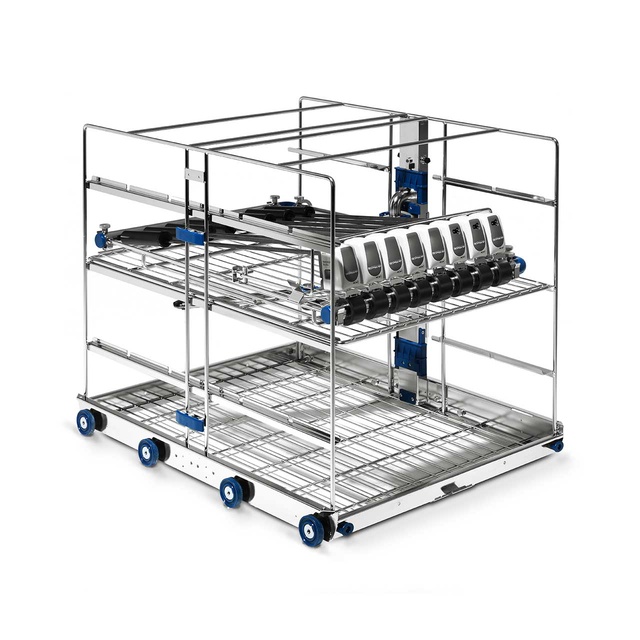 Getinge wash cart with da Vicni Xi surgical insturments