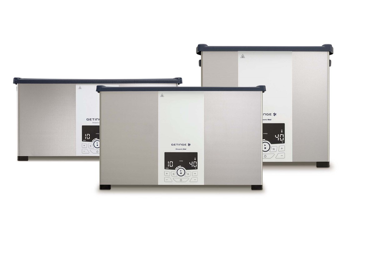 Getinge Elmasonic Med Ultrasonic Cleaner range for cleaning surgical instruments Getinge Elmasonic Med Ultrasonic Cleaner range for cleaning surgical instruments