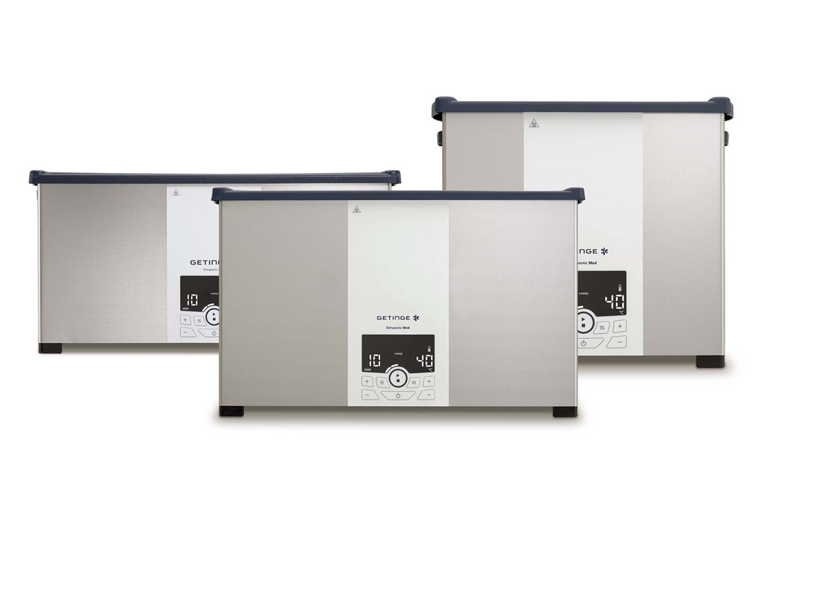 Getinge Elmasonic Med Ultrasonic Cleaner range  for cleaning surgical instruments