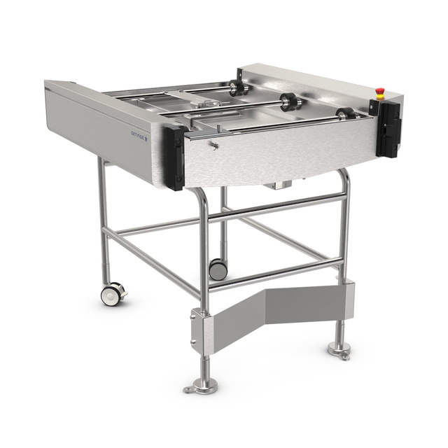 Free standing loading conveyor for Getinge 8668 Washer-Disinfector