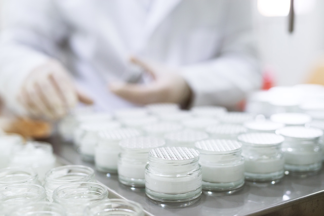 Cleaning in cosmetic production