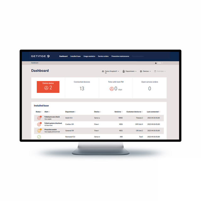 Getinge Online Installed Base 