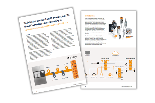 Optimisation des laveurs cGMP grâce à la technologie IO-Link
