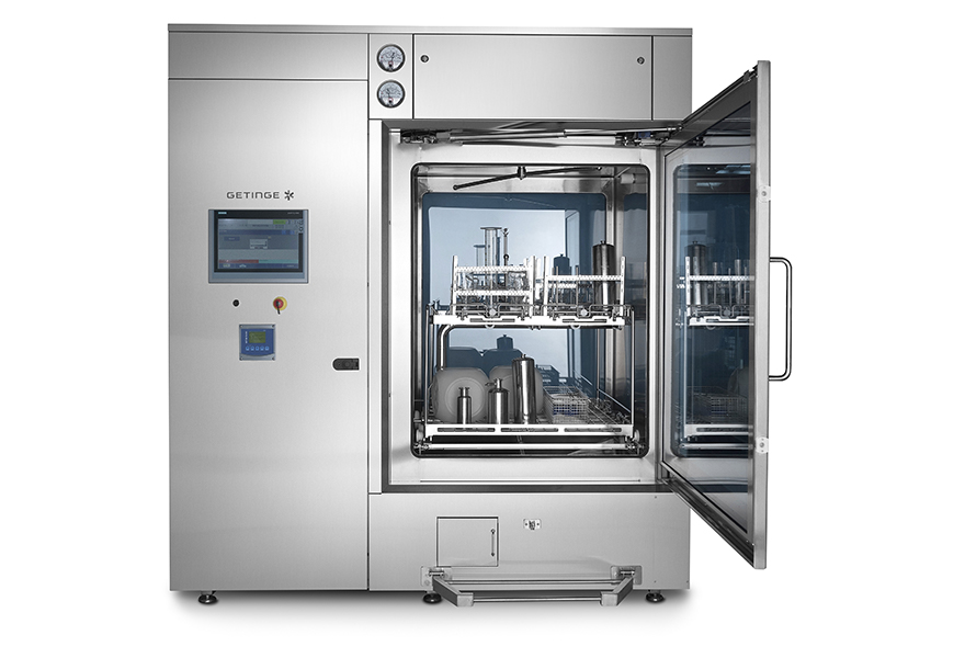 A load inside a cGMP GEW Washer