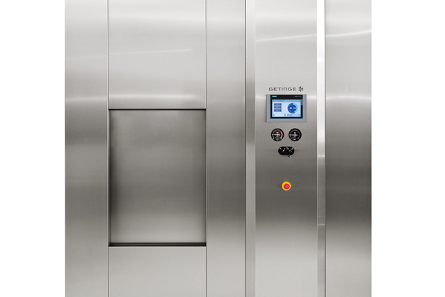Image of GSS P Steam Sterilizer for pharmaceutical production from the front