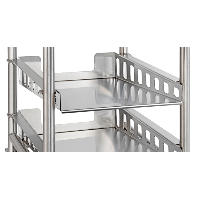 Stainless steel Harvest Cart, designed with slope shelves