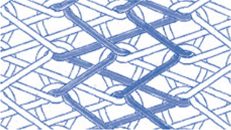 Reverse Lock-knit illustration Reverse Lock-knit illustration