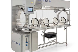 A 4-glove softwall ISOFLEX-S isolator