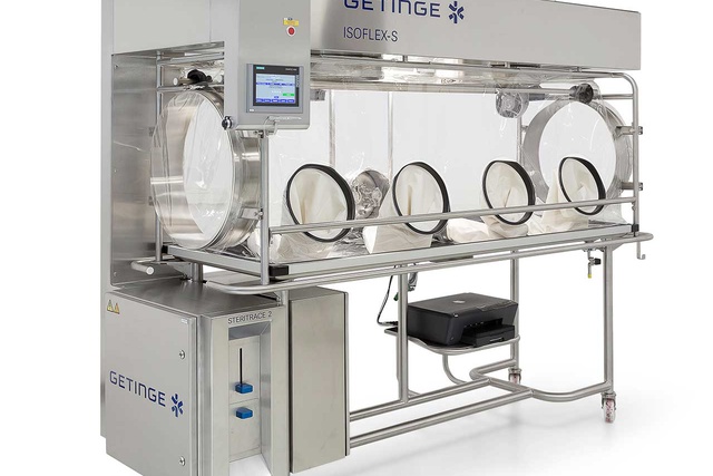 A 4-glove softwall ISOFLEX-S isolator