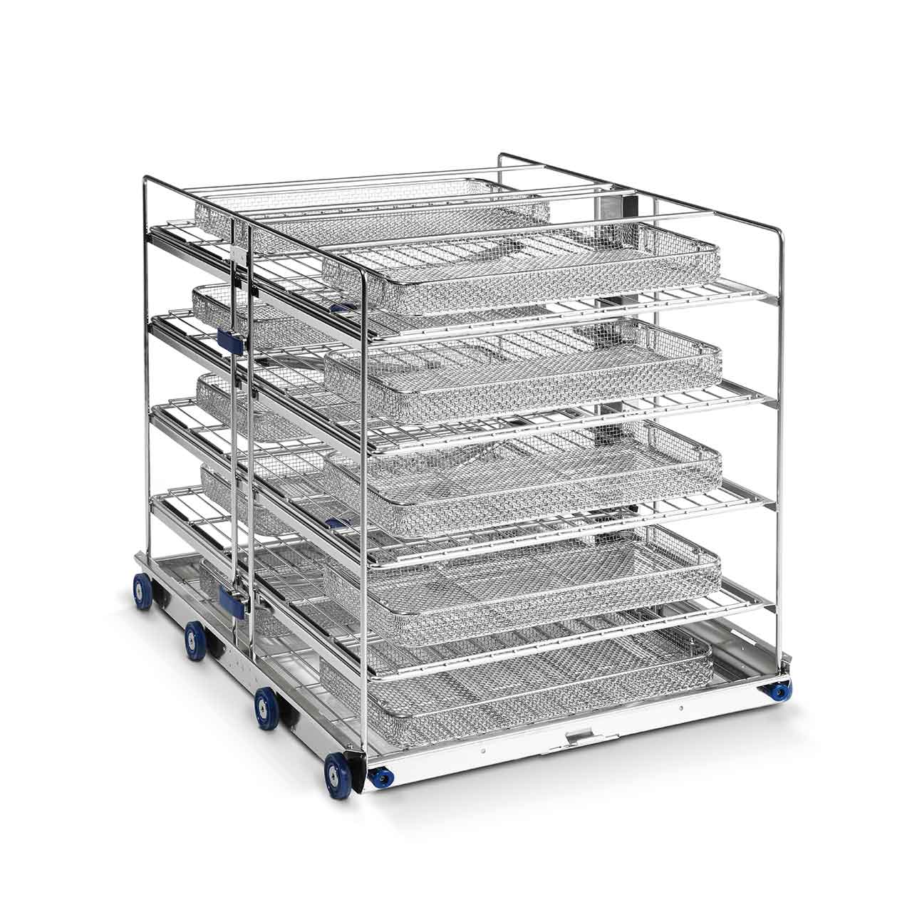 5 level instrument wash cart for Getinge 66-series Washer-Disinfectors 5 level instrument wash cart for Getinge 66-series Washer-Disinfectors