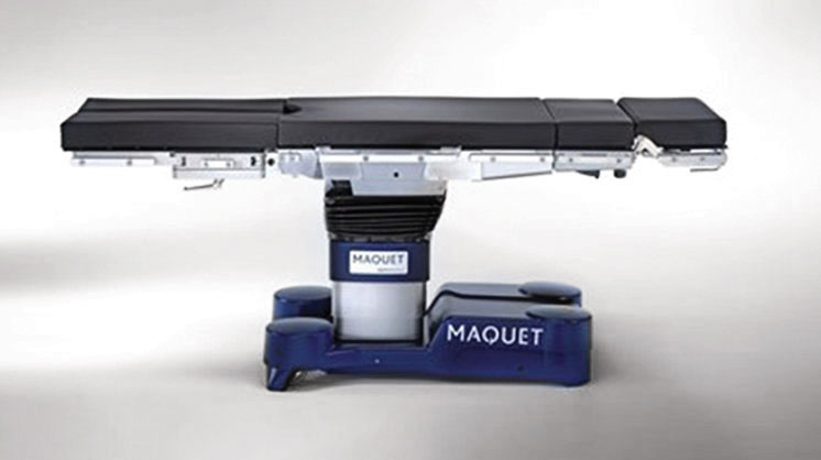 Maquet Alphamaxx surgical table modular structure allows adaptation of the table top to the patient’s body size. Maquet Alphamaxx surgical table modular structure allows adaptation of the table top to the patient’s body size.