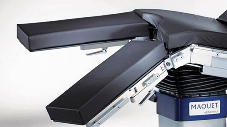 Maquet Alphamaxx surgical table may be adjusted individually or synchronously.