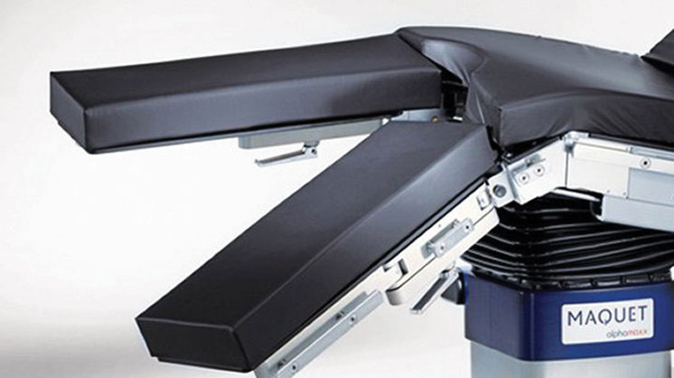 Maquet Alphamaxx surgical table may be adjusted individually or synchronously. Maquet Alphamaxx surgical table may be adjusted individually or synchronously.