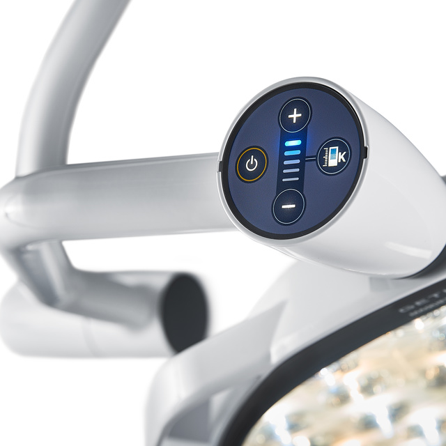 Close up of Intuitive design and icons Maquet Ezea surgical light that makes it simple to use 