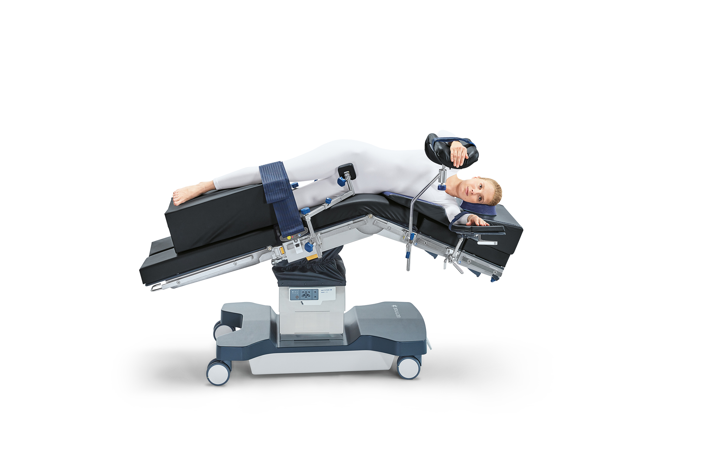 patient lying on the side on operating table patient lying on the side on operating table