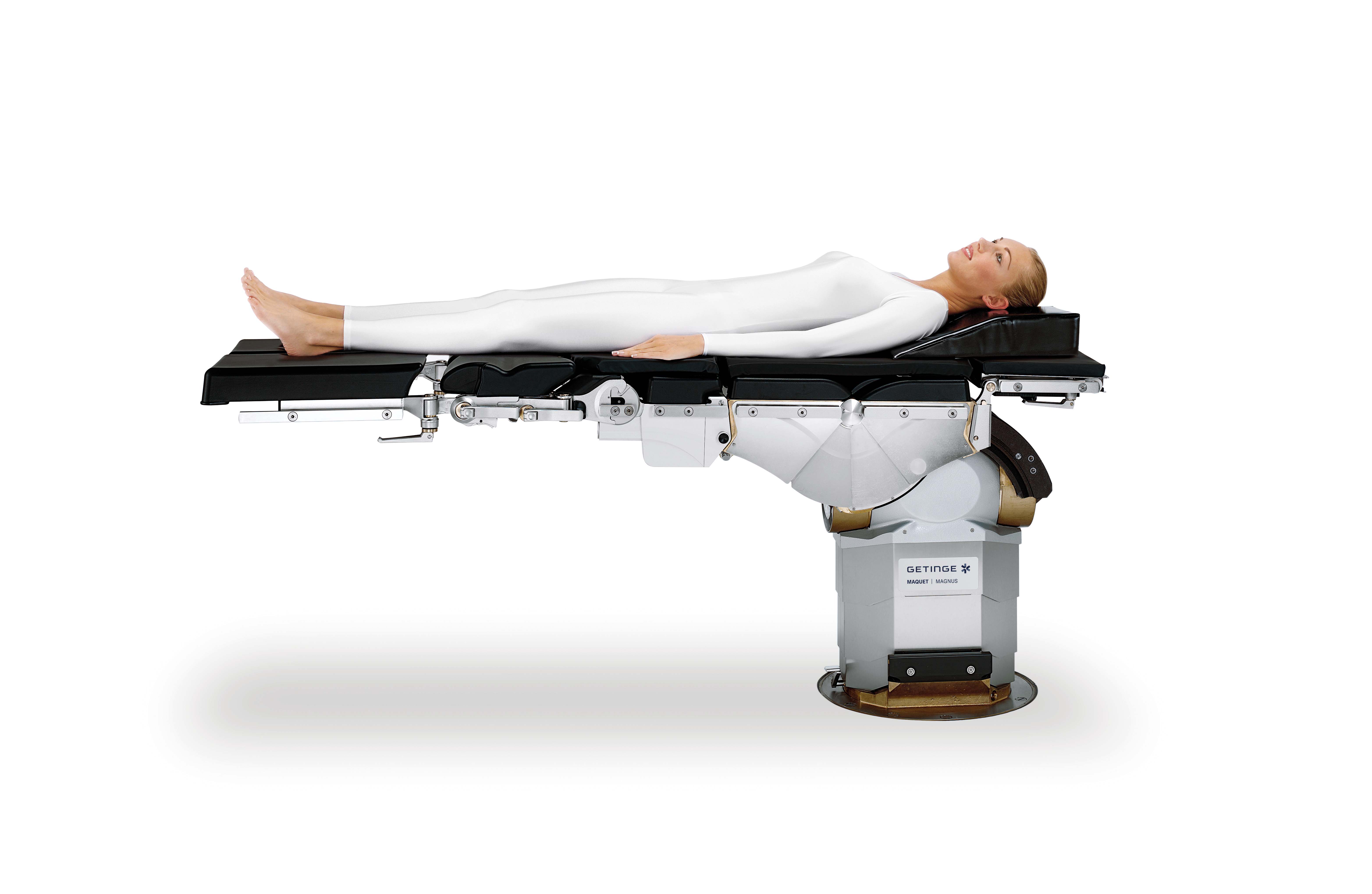 Supine position wih maximum caudal working radius Supine position wih maximum caudal working radius