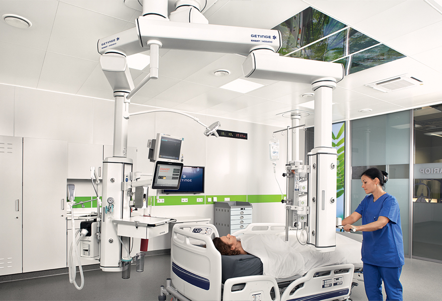 Maquet Moduevo Ceiling Supply Units for intensive care units Maquet Moduevo Ceiling Supply Units for intensive care units