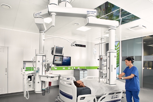 Maquet Moduevo Ceiling Supply Units for intensive care units