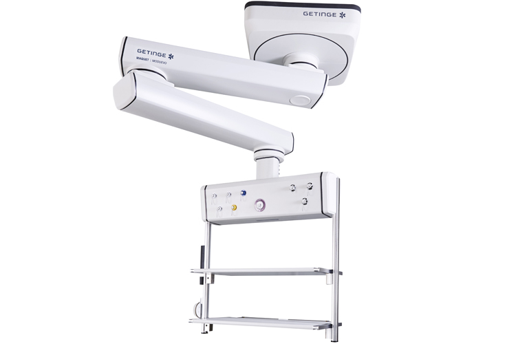 Maquet Moduevo ceiling supply units optimizing space in the OR Maquet Moduevo ceiling supply units optimizing space in the OR