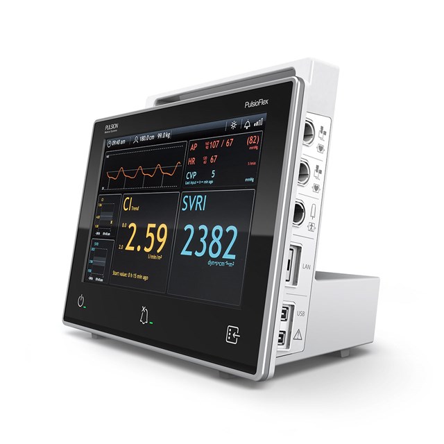 ProAQT with PulsioFlex monitor allows reliable and physiological interpretation of the patient‘s hemodynamic status.